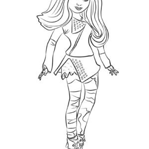 Mal and Evie Coloring Pages Printable for Free Download