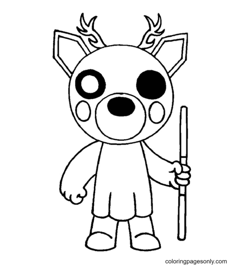 Piggy Coloring Pages Printable for Free Download