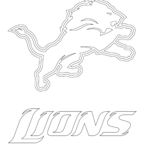 Detroit Lions Logo coloring page