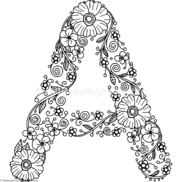 Letter A Coloring Pages Printable for Free Download