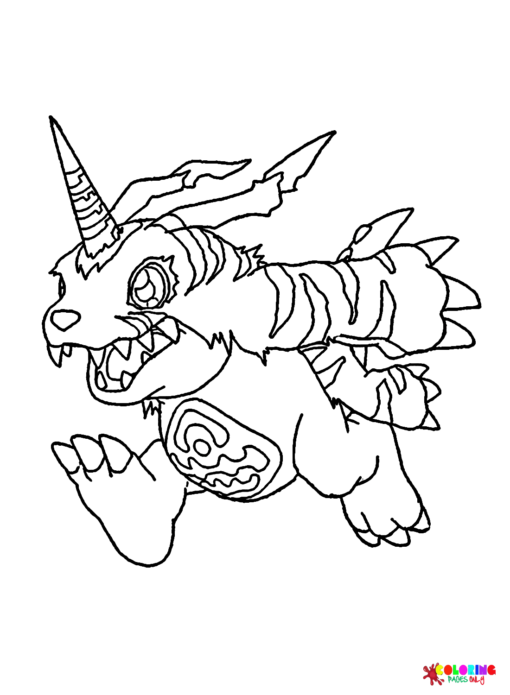 Gabumon Coloring Pages Printable for Free Download