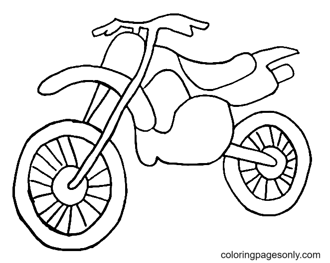 Dirt Bike Coloring Pages Printable for Free Download