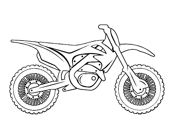 Dirt Bike Coloring Pages Printable for Free Download