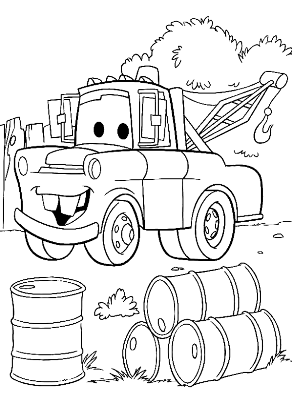 Mater Coloring Pages Printable for Free Download