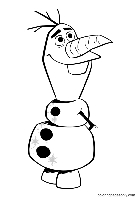 Olaf Coloring Pages Printable for Free Download