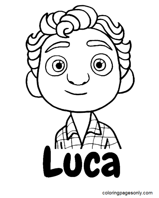 Luca Coloring Pages Printable for Free Download