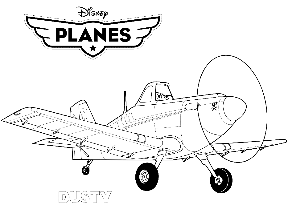 disney airplane coloring pages