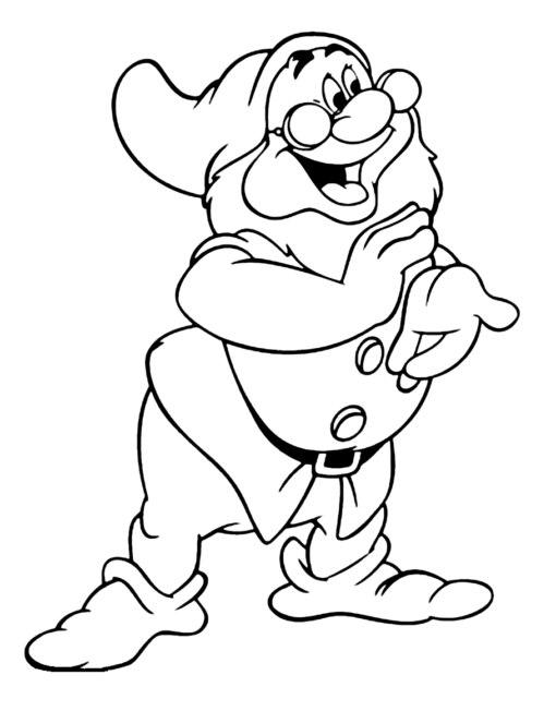 Seven Dwarfs Coloring Pages Printable for Free Download