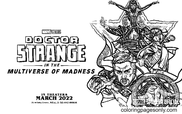 Doctor Strange II Coloring Pages Printable for Free Download