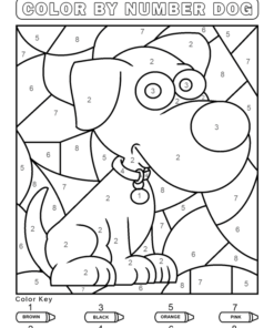 Color by Number Coloring Pages Printable for Free Download