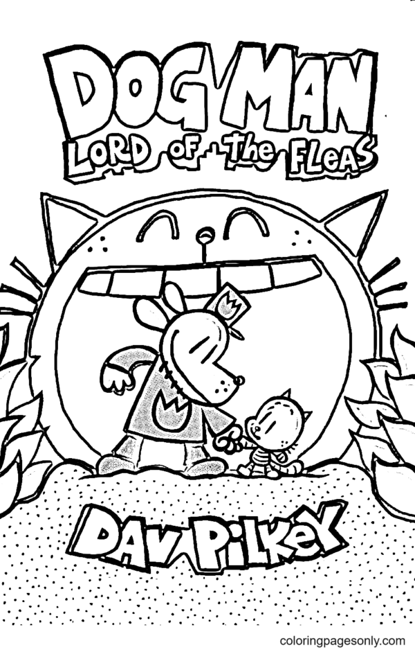 Dog Man Coloring Pages Printable for Free Download