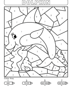 Color by Number Coloring Pages Printable for Free Download