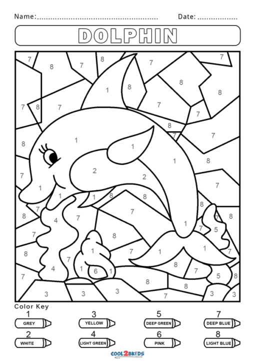 Color by Number Coloring Pages Printable for Free Download