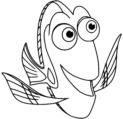 Finding Dory Coloring Pages Printable for Free Download