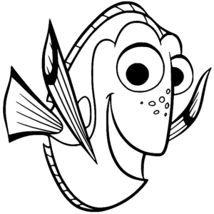 pearl from finding nemo coloring page