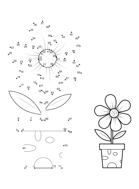 Dot To Dot Coloring Pages Printable For Free Download