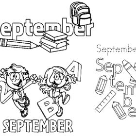 September Coloring Pages Printable for Free Download