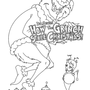 Grinch Coloring Pages Printable for Free Download