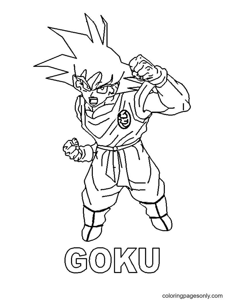 COMO COLORIR GOKU SUPER SAYAJIN 4 - How to Draw Goku SSJ 4 