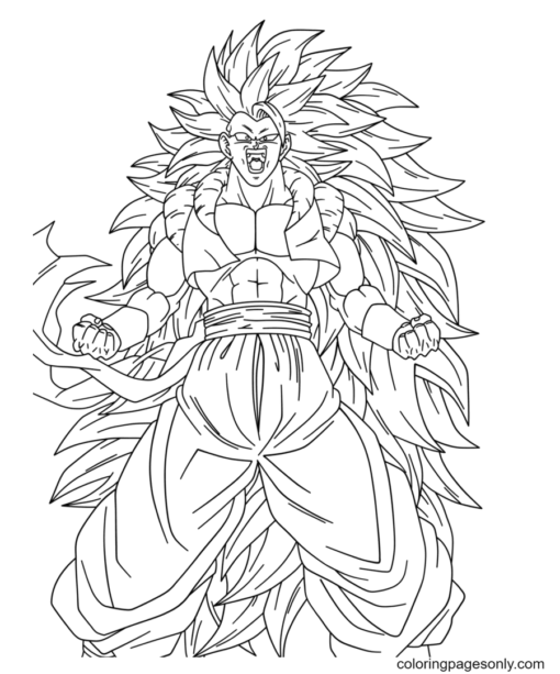 Son Goku Coloring Pages Printable for Free Download