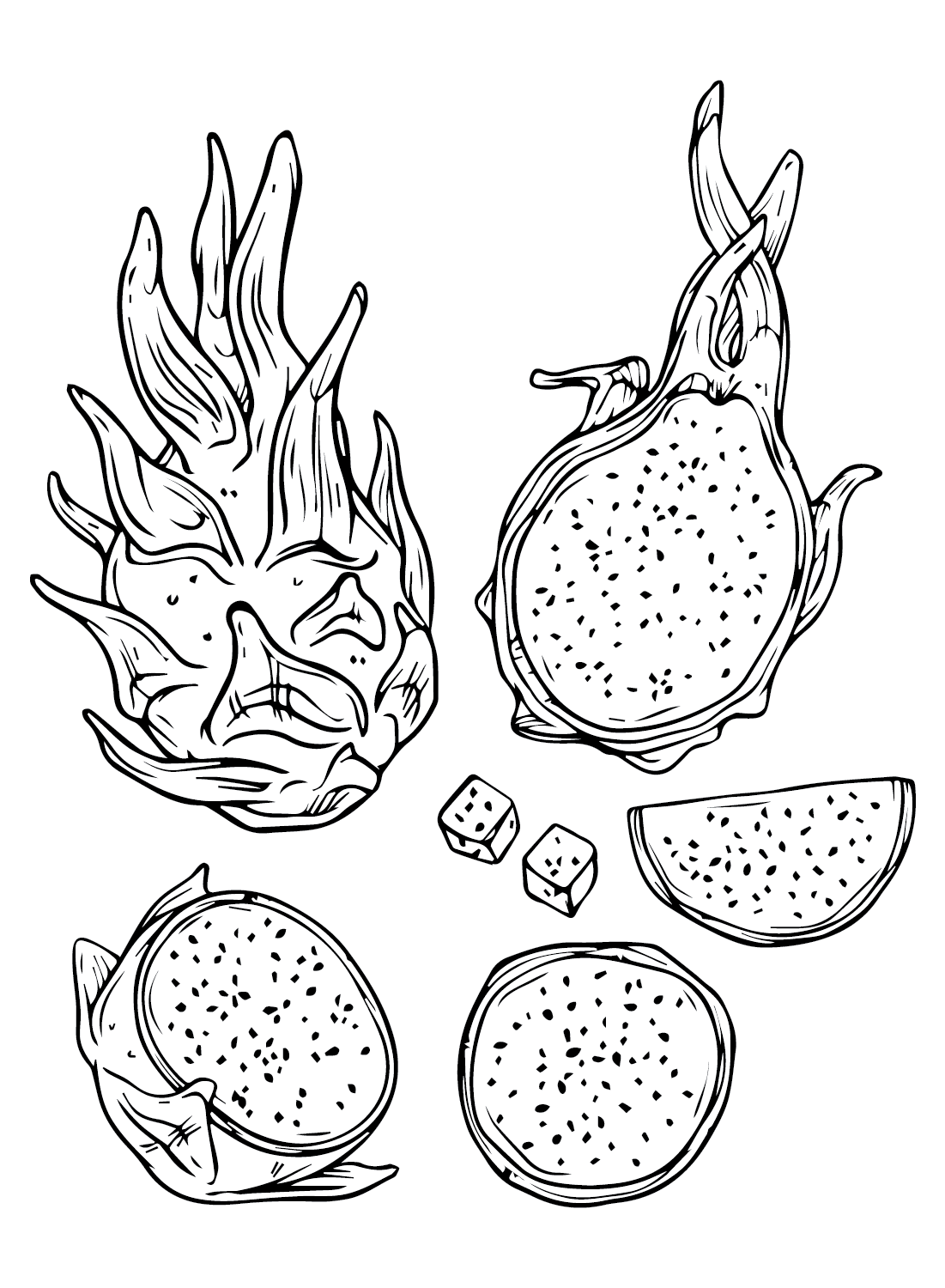 Drawing Challenge#3 - Learn how to draw a Dragon Fruit with @redrose —  Steemit