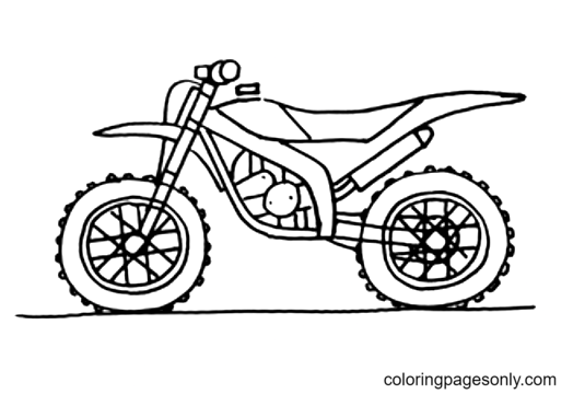 Dirt Bike Coloring Pages Printable for Free Download