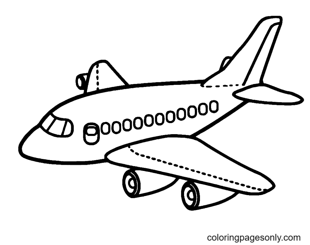 Airplane Coloring Pages Printable for Free Download