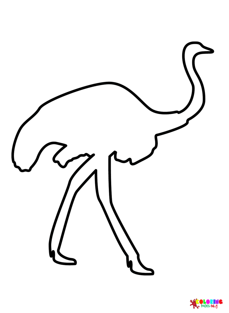 Emu Coloring Pages Printable for Free Download