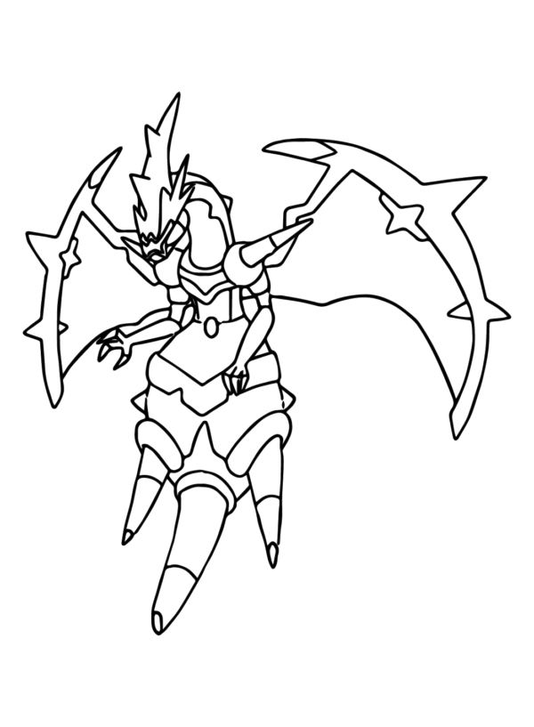 coloring pages of naganadel pokemon