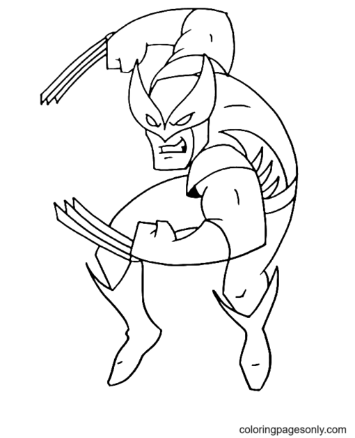 Wolverine Coloring Pages Printable for Free Download