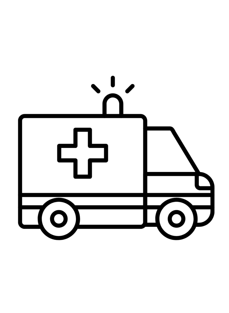 Ambulance Coloring Pages Printable for Free Download