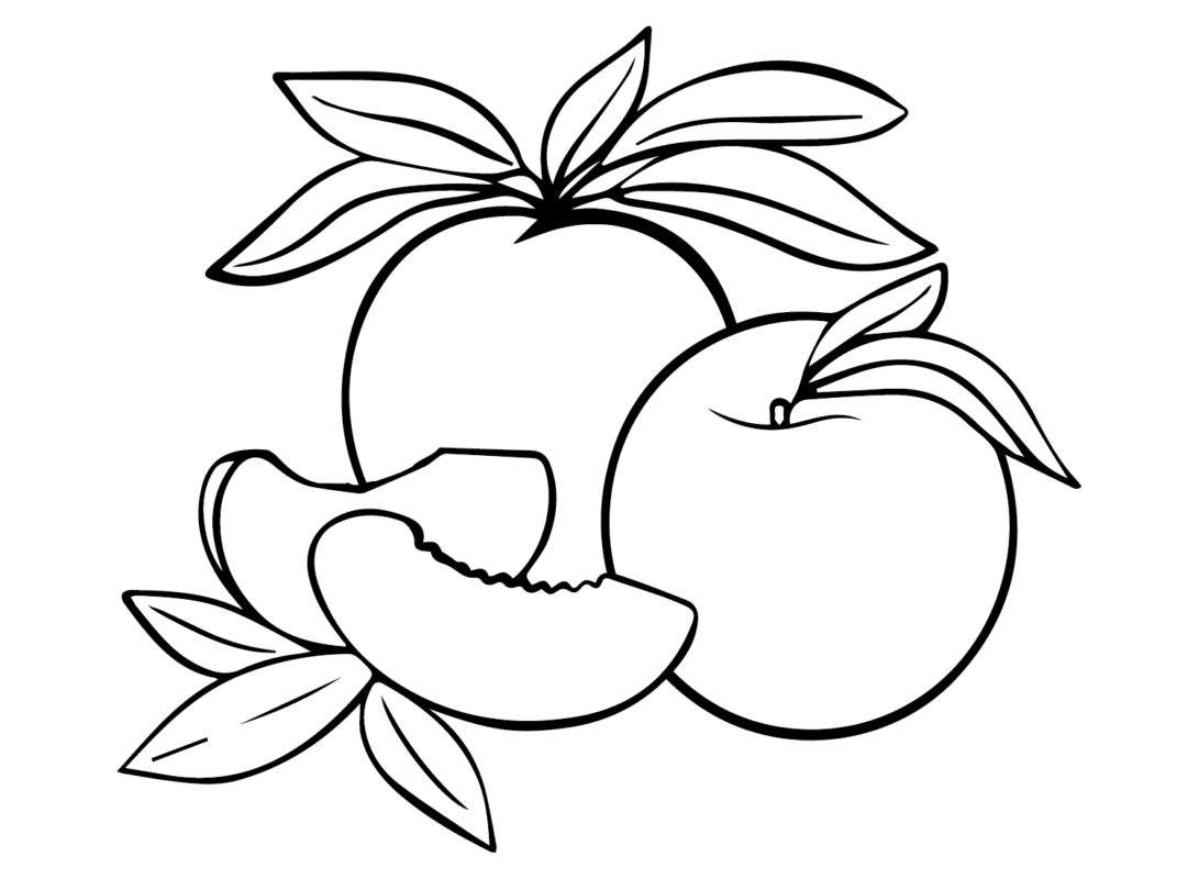 Peaches Coloring Pages Printable for Free Download