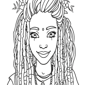 Dreadlocks Coloring Pages Printable for Free Download