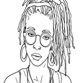 Dreadlocks Coloring Pages Printable for Free Download