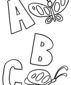 ABC Coloring Pages Printable for Free Download