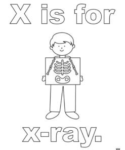 xray coloring pages