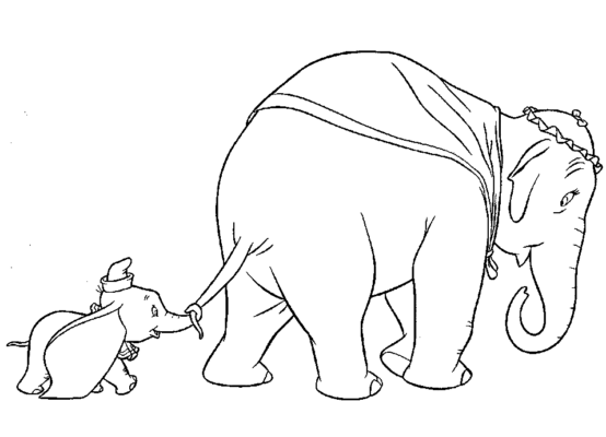 matriarch coloring page easy dumbo