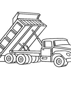 Dump Truck Coloring Pages Printable for Free Download