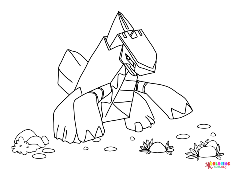 duraludon coloring page easy pokemon