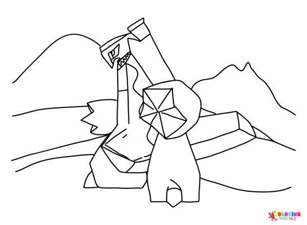 duraludon coloring page png pokemon