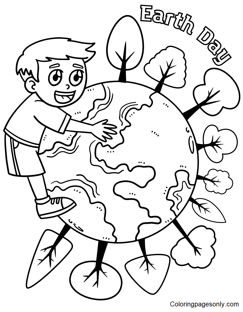 Earth Day Coloring Pages Printable for Free Download