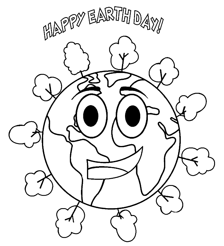 Earth Day Coloring Pages Printable for Free Download