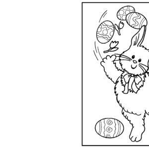 Easter Card Coloring Pages Printable for Free Download