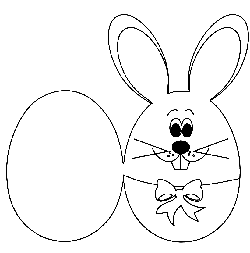 Easter Card Coloring Pages Printable for Free Download