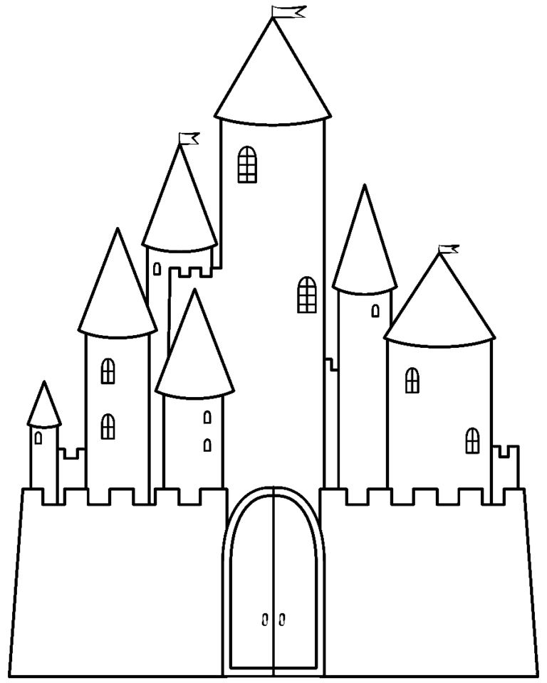 Castle Coloring Pages Printable for Free Download