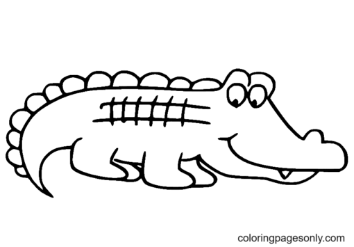 Alligator Coloring Pages Printable for Free Download