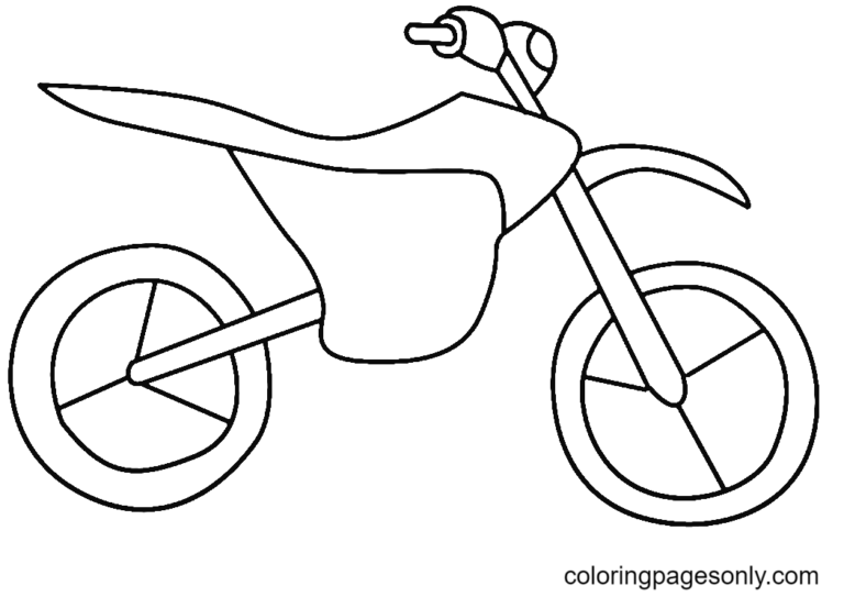 Dirt Bike Coloring Pages Printable for Free Download