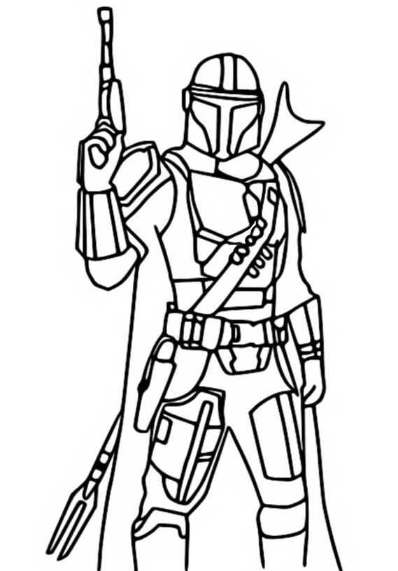 Easy Drawing of The Mandalorian