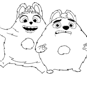 Printable coloring pages for kids Grizzy And The Lemmings 4