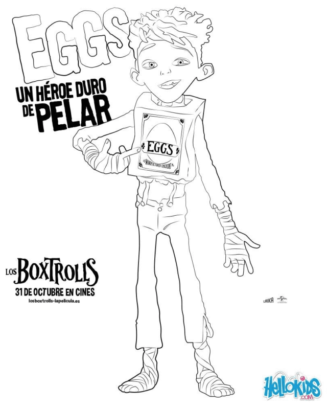 the boxtrolls coloring pages for children